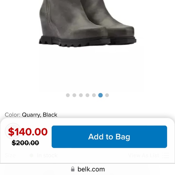 SOREL Joan of Arctic™ Wedge III Zip Booties black leather size 71/2 - Picture 8 of 11